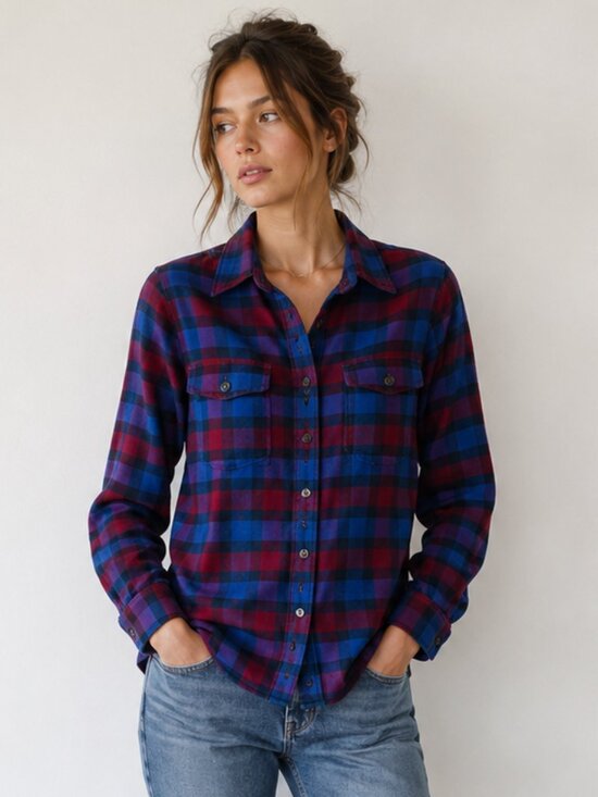 Patagonia Tops - Patagonia Flannel Button Up Shirt Size 2